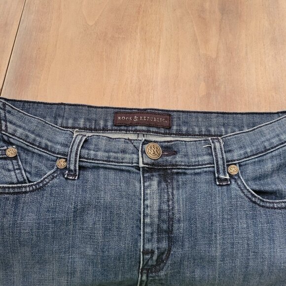 Rock & Republic Women’s Size 14 Y2K Vintage Bootcut Low Rise Medium Wash Jeans - Picture 5 of 10